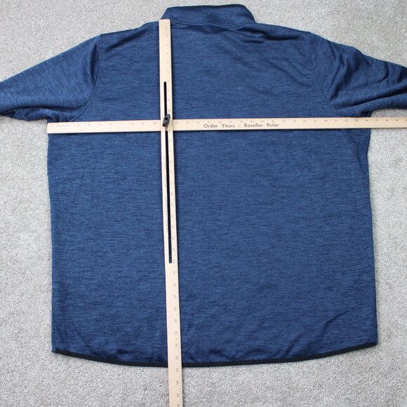Under Armour Fleece Sweatshirt Men 4XL XXXXL Blue Loose Fit Coldgear 1/2 Zip L/S - Picture 11 of 14